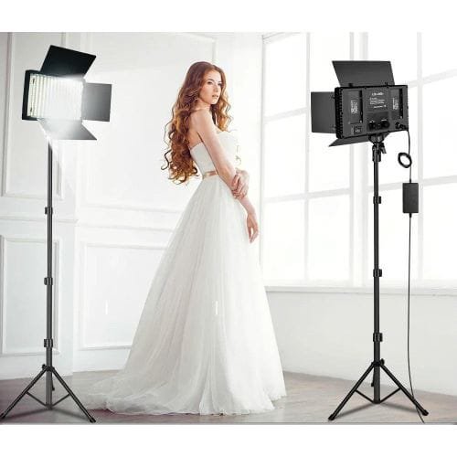 VARICOLOR Pro LED 800 Professional Photo & Video Light Kit 💡 Adjustable Brightness + Color | 3200K-6500K | Barn Doors Included